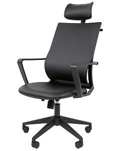 Офисное кресло CHAIRMAN 545, экокожа, черный